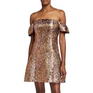 Aidain Mattox Copper/Gold Cocktail Dress NWT, Size 4
